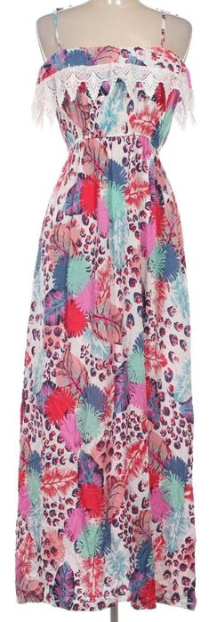 Rochie lunga multicoloră