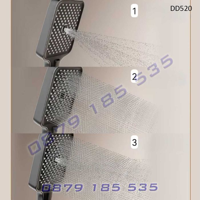 Луксозна душ система LED дисплей температура време пита слушалка баня