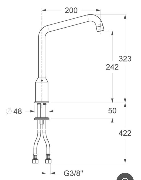 Смесител за мивка Фатгранит Impact