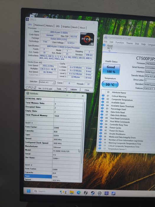 Pc gaming Ryzen 5600x/16gb ddr4 3600mhz RGb