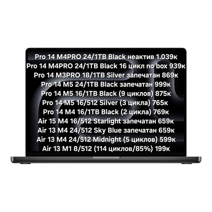 Macbook Air/Pro m1 m3 m4 m5