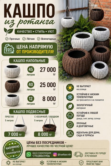 Продам кашпо под цветы