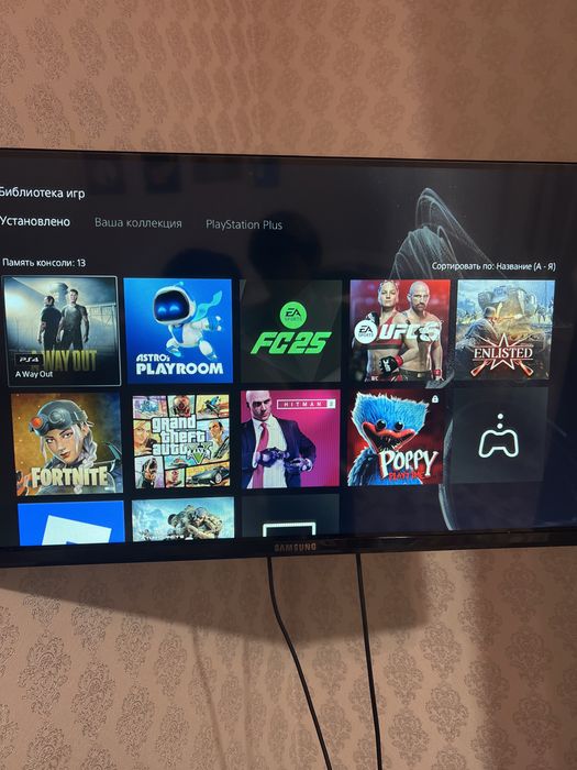 PS 5 slim, 1tb с 6тю играми