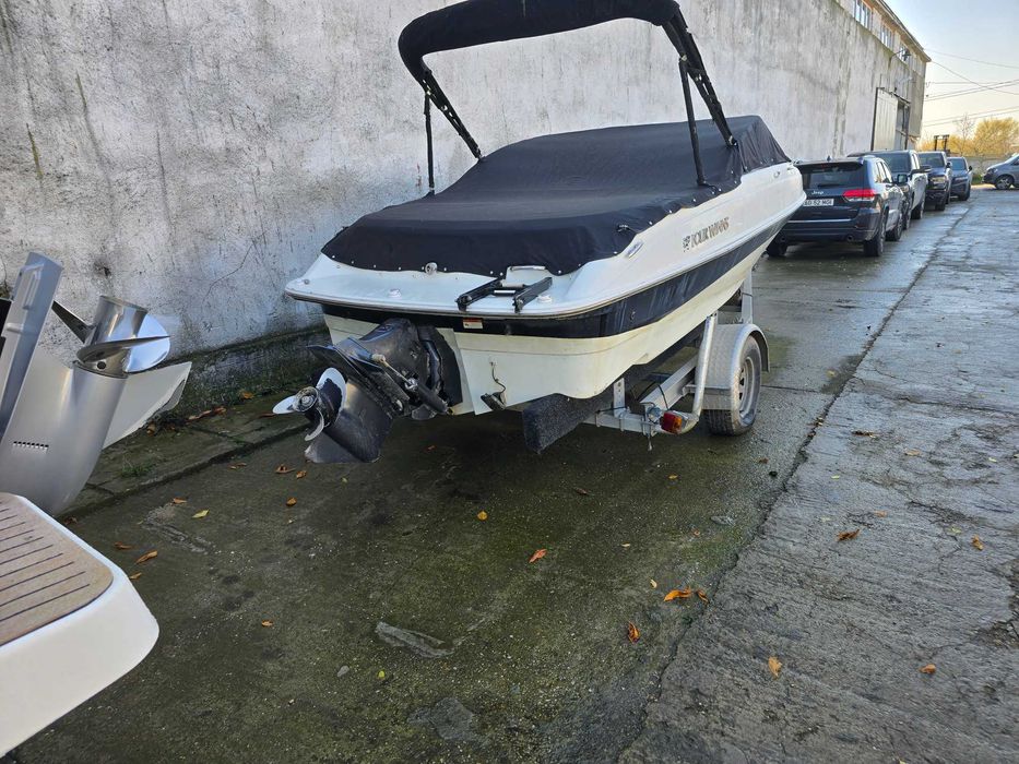 FOUR WINNS 180 HORIZON + motor VOLVO PENTA nou + peridoc aluminiu