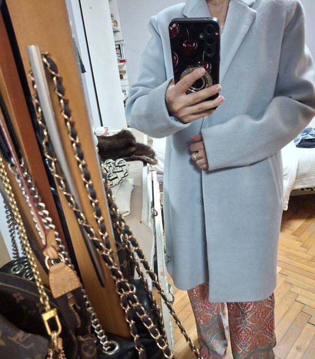 Палто  Reserved  небесно син.р С.