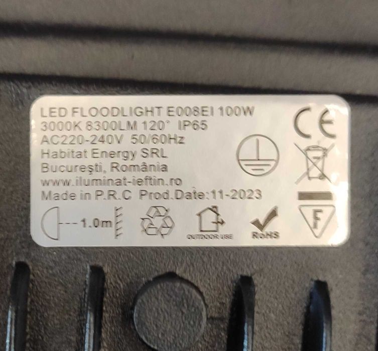 Reflector led 50w 80lei  100w 160lei