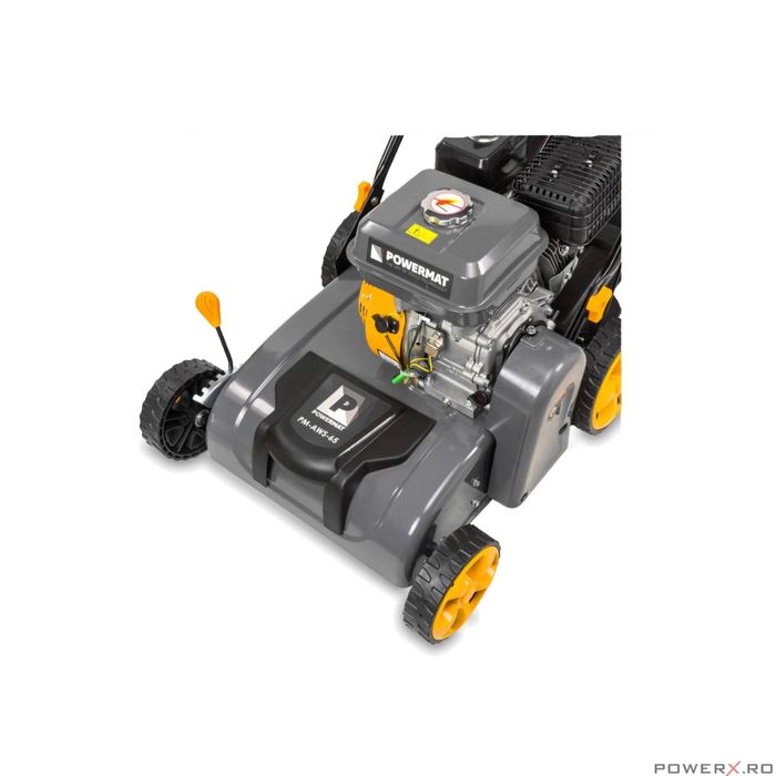 Aerator, scarificator pe benzina, motor in 4 timpi, 6,5 CP, Powermat