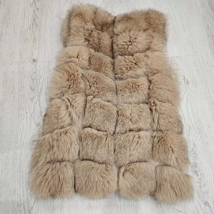 Дамски елек, естествена кожа, лисица