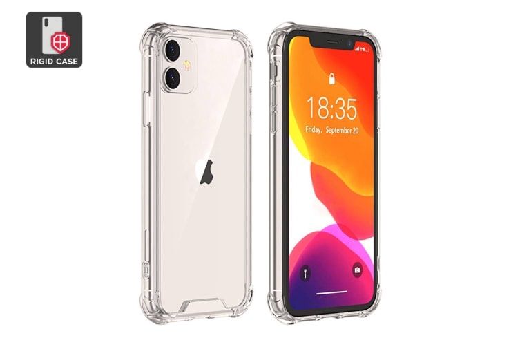 Husa Sillicon Bumper Anti Soc Line 0,5mm + Folie Sticla Iphone 11/12/13/14 PRO MAX