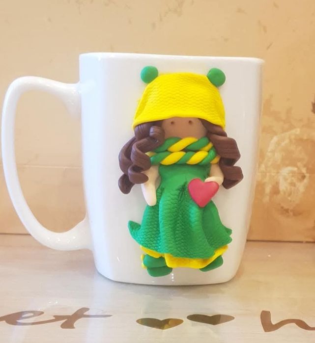 Cana personalizata decorata manual