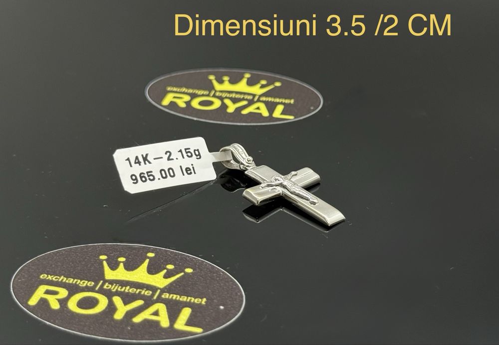 Bijuteria ROYAL : Pandantiv Cruce AUR 14K / 2.15 GR