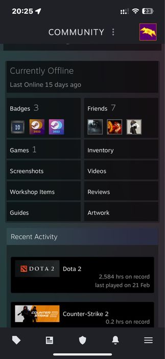 Продам аккаунт стим