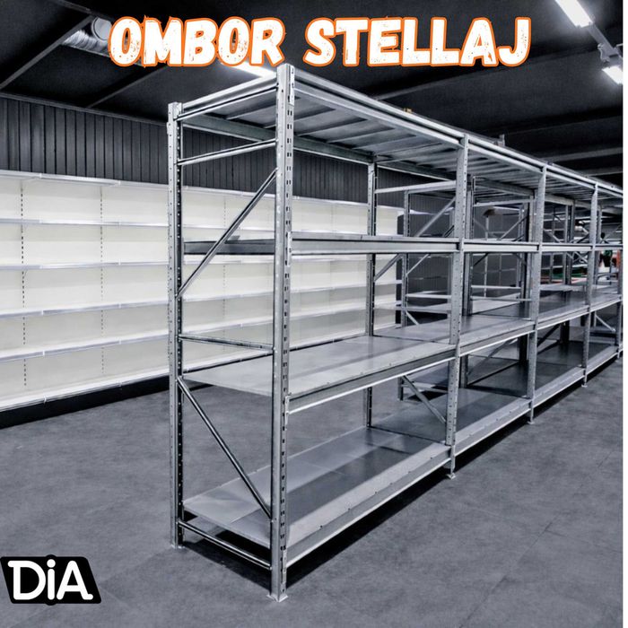 Stellaj (arxiv), metall tokcha va ombor polkalari