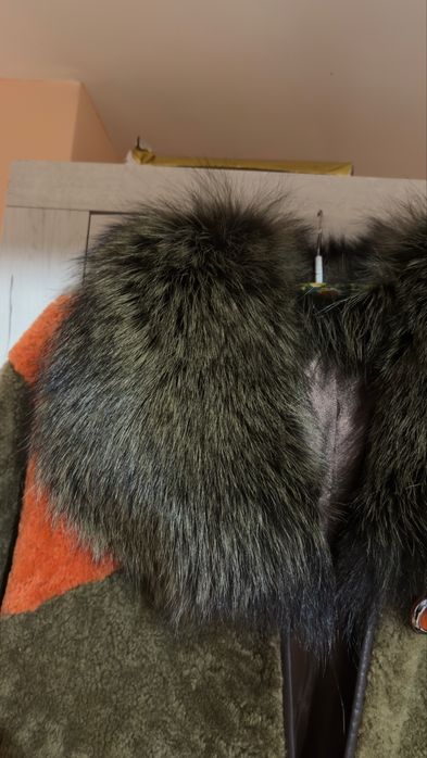 Дамско палто от естесвен косъм