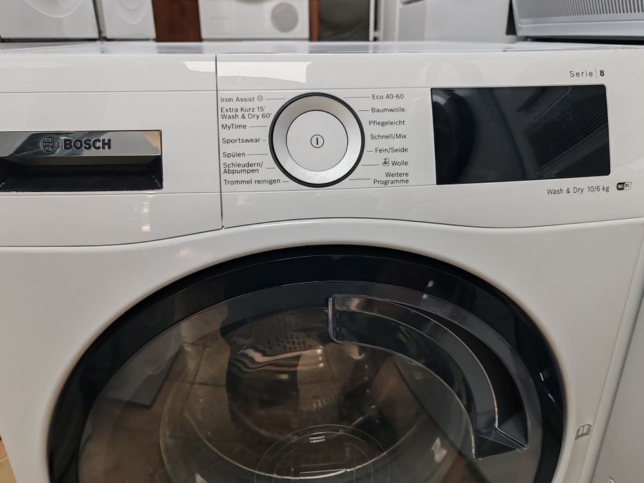 Комбинирана пералня със сушилня Бош Bosch Serie 8 Wash end Dry с WI-FI  10/6 кг с 2 години гаранция!