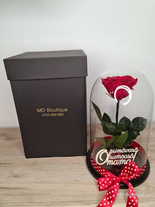 Trandafir criogenat + cutie