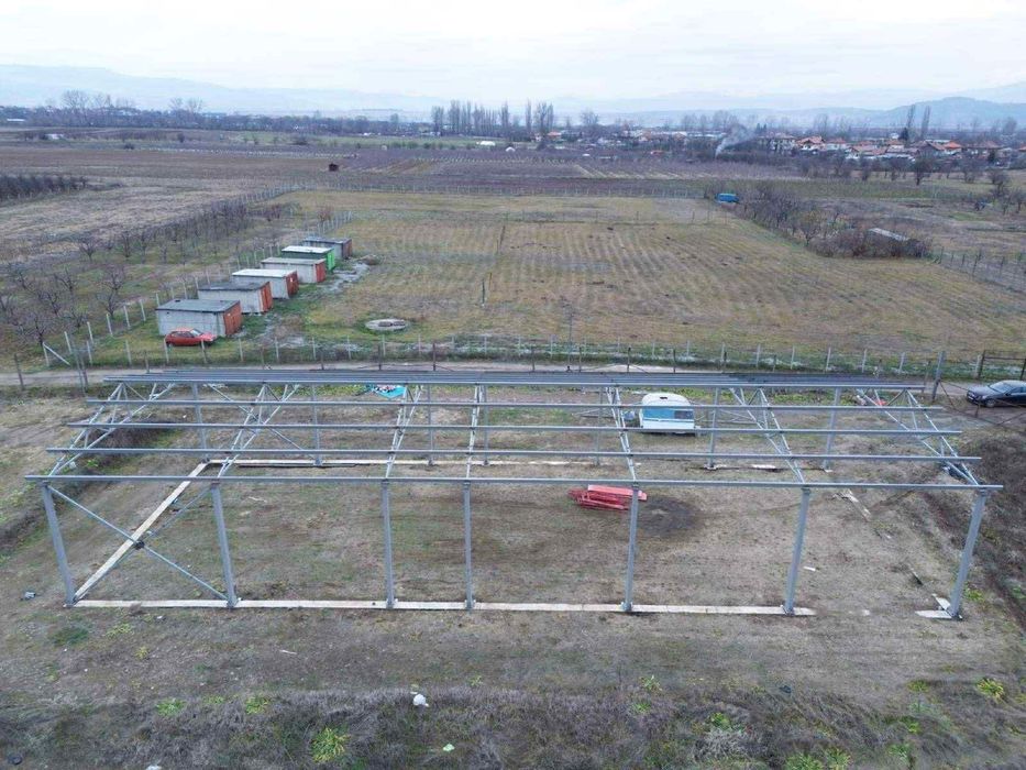 Метално хале 420 кв + 8 дка парцел