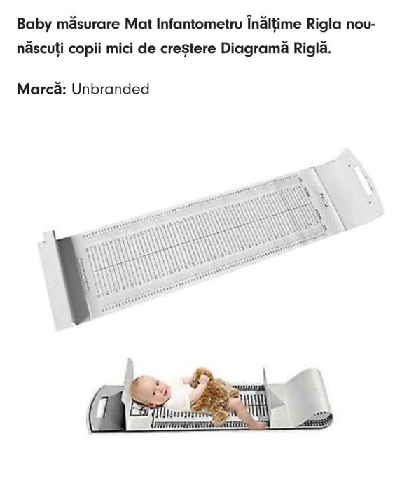 riglă măsurare bebeluși