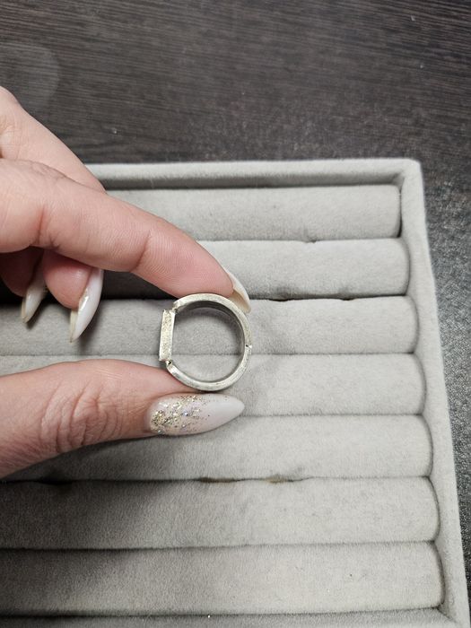 Старинен сребърен мъжки пръстен