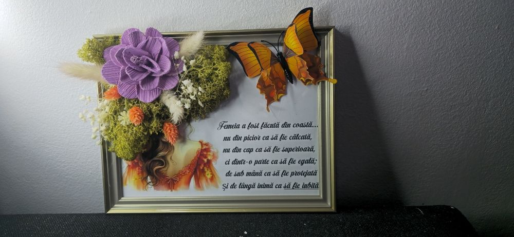 Rama foto cu licheni