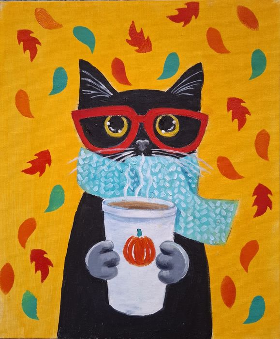 Картини рисувани с маслени бои .