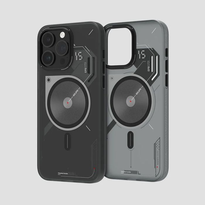 Чехол Aulumu на iPhone 15 Pro Max, MagSafe, магнитный полупрозрачный