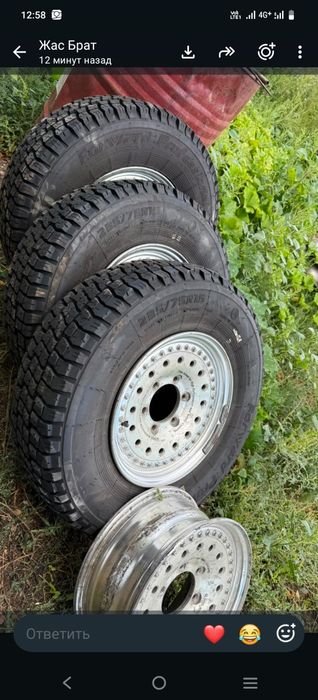 Шины от hilux  продам