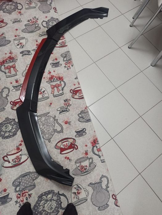 Универсален лип спойлер 4 части piano black