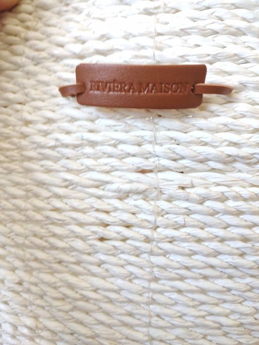 Riviera Mason Monogram 2  дизайнерски кошници от рафия