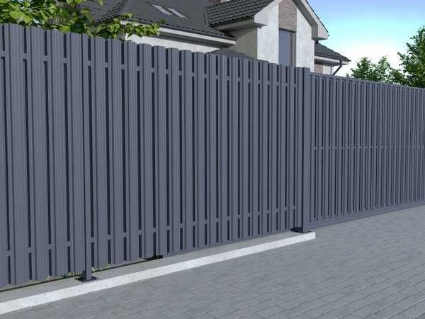 Штакетник металлический для забора