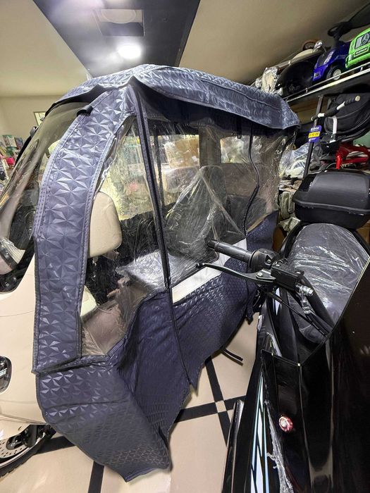 Тент, накидка, дождевик на скутеры, мотороллер, рикша.