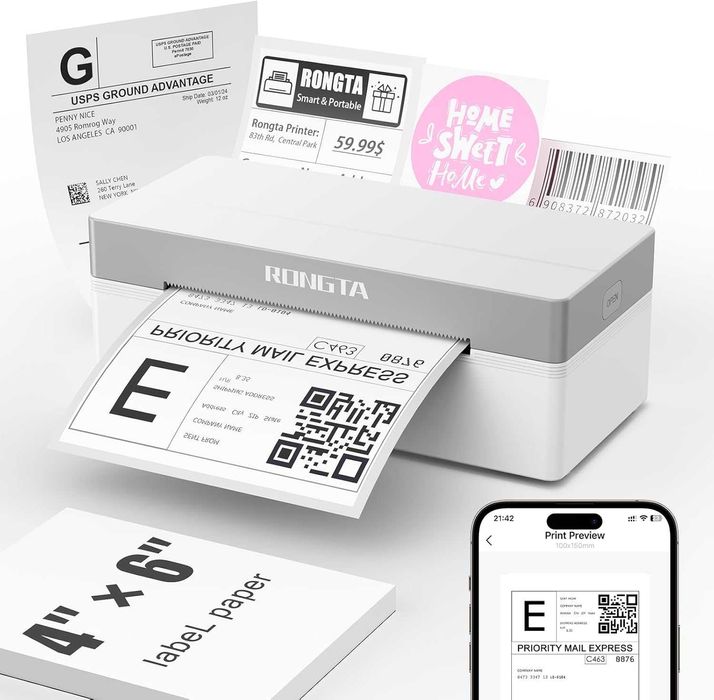 Rongta Bluetooth термопринтер за етикети, Еконт, Спиди, товарителници