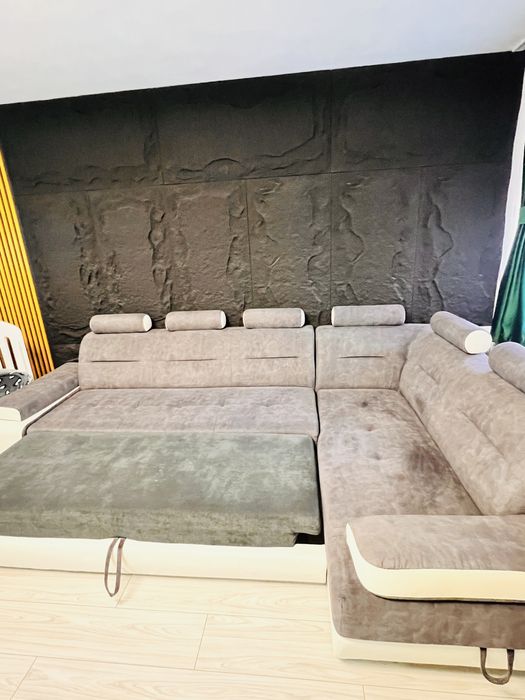 Vand coltar extensibil cu lada de depozitare
