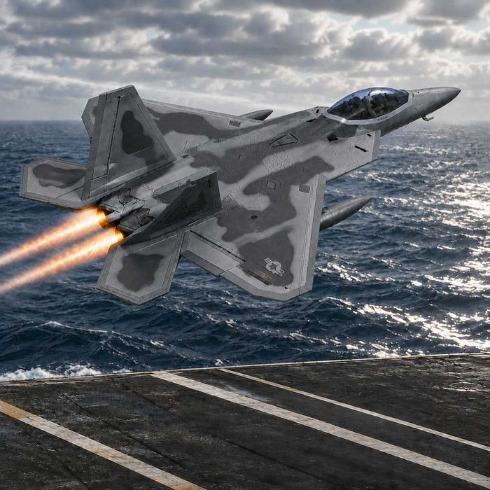 Macheta avion metalica Lockheed Martin F-22 Raptor 19cm