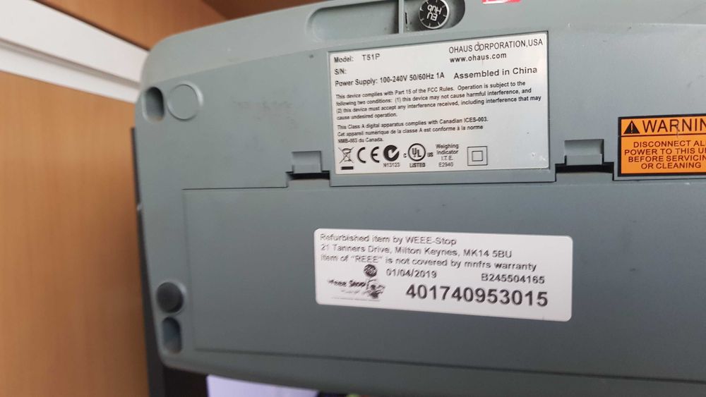 Продавам промишлен много качествeн кантар OHAUS  T51P 15QR(USA)