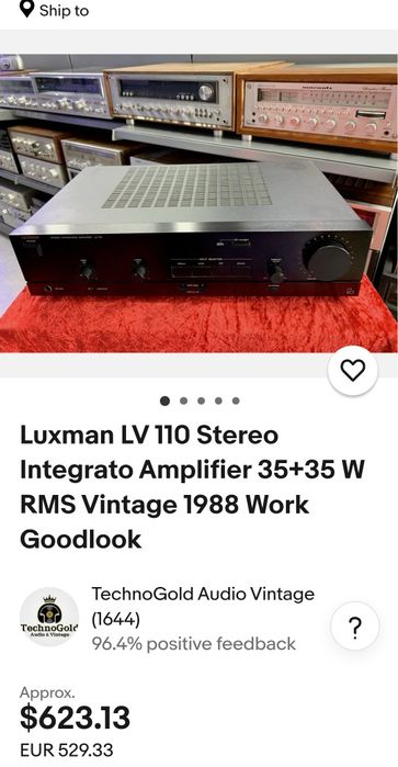Luxman LV-110 statie audio - amplificator