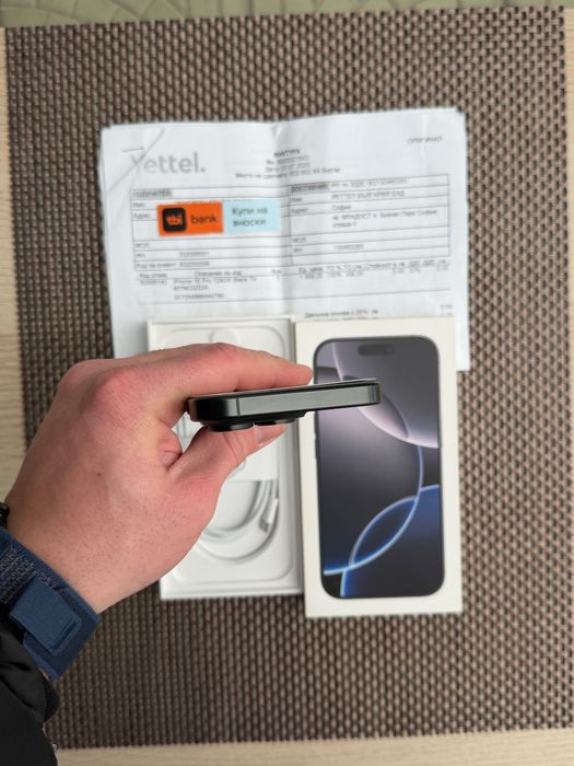 ЛИЗИНГ*64лв/м iPhone 16 pro*Black Titanium айфон 16 про черен
