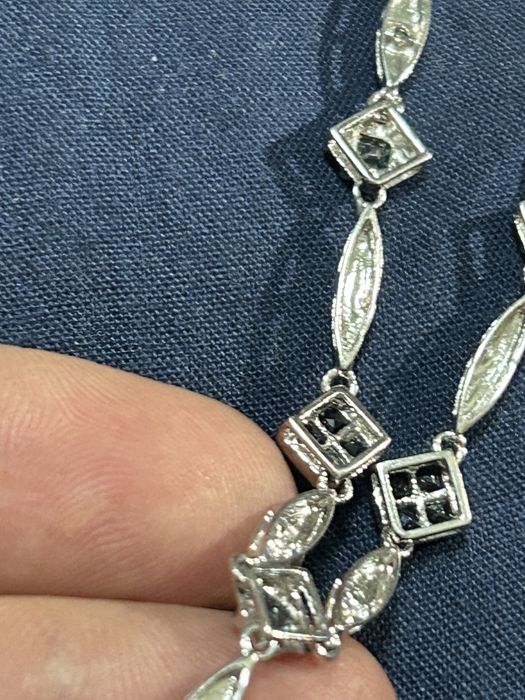 Колье белое золото 14карат