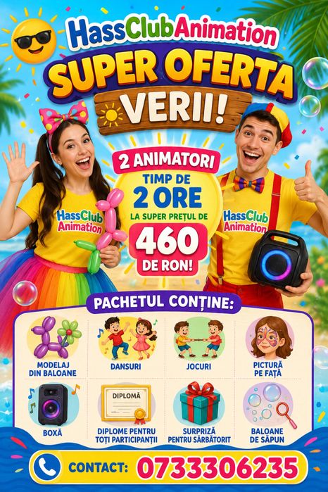 Inchiriere animatori petreceri copii