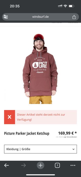 PICTURE model Parker jacheta L, noua snowboard ski casual