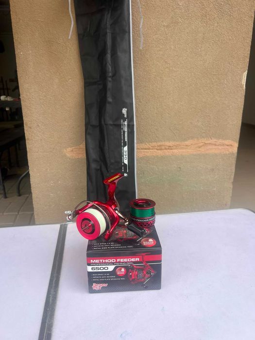 Combo: Lanseta feeder Benzar Clasic Feeder  si Mulineta Benzar Method Feeder 6500