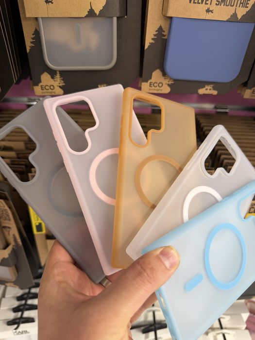 Samsung Galaxy S24 Ultra,Samsung Galaxy S23 Ultra матиран MAGSAFE гръб