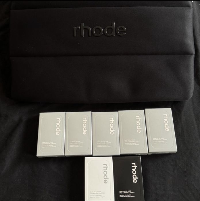 rhode snap-on MagSafe калъф + Lip Tint гланц по избор (нови, оригинал)