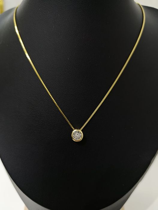 Нежная серебряная цепочка с кулоном.Двойное золочение