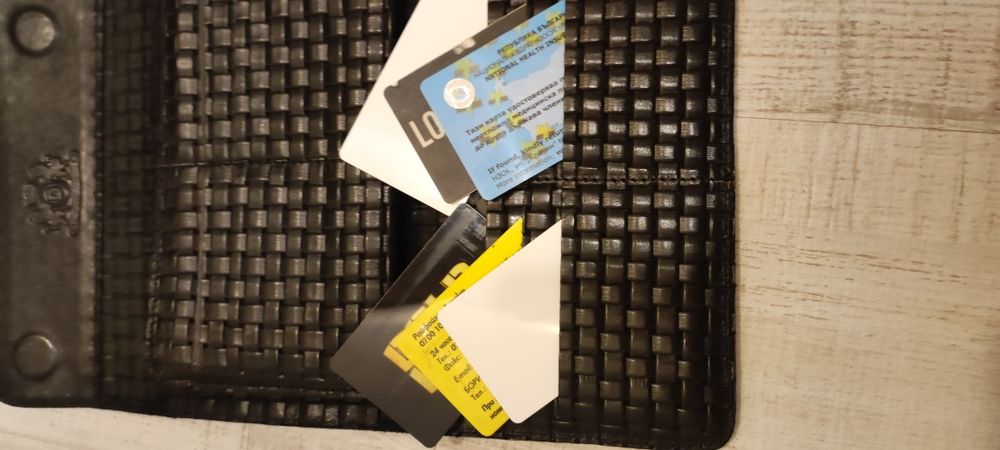 Мъжки портфейл естествена кожа