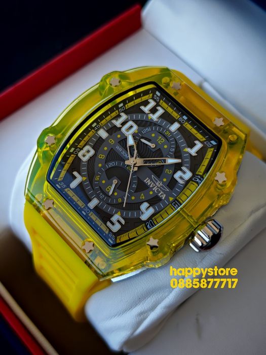 INVICTA Cyclone Yellow 49 mm, Инвикта нов ръчен часовник