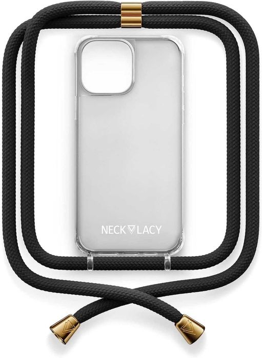 Husa transparenta agățat în jurul gâtului NECKLACY IPhone 15/14Pro/13