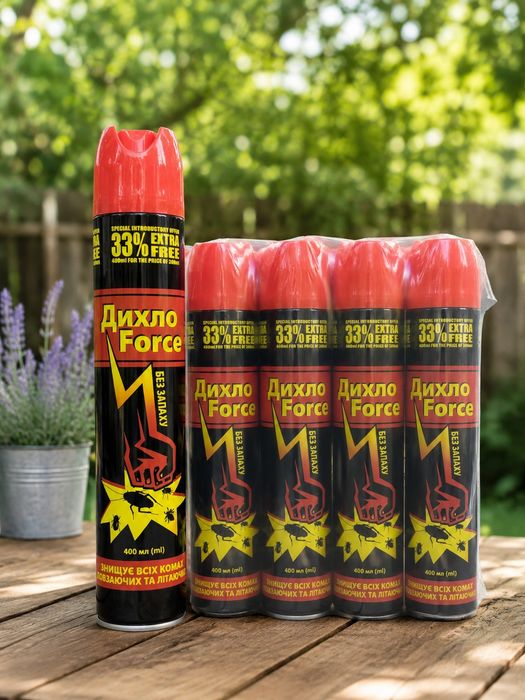 Set 12 Insecticid DICHLO FORCE 400 ml – Acțiune Imediată, Fără Miros Puternic!