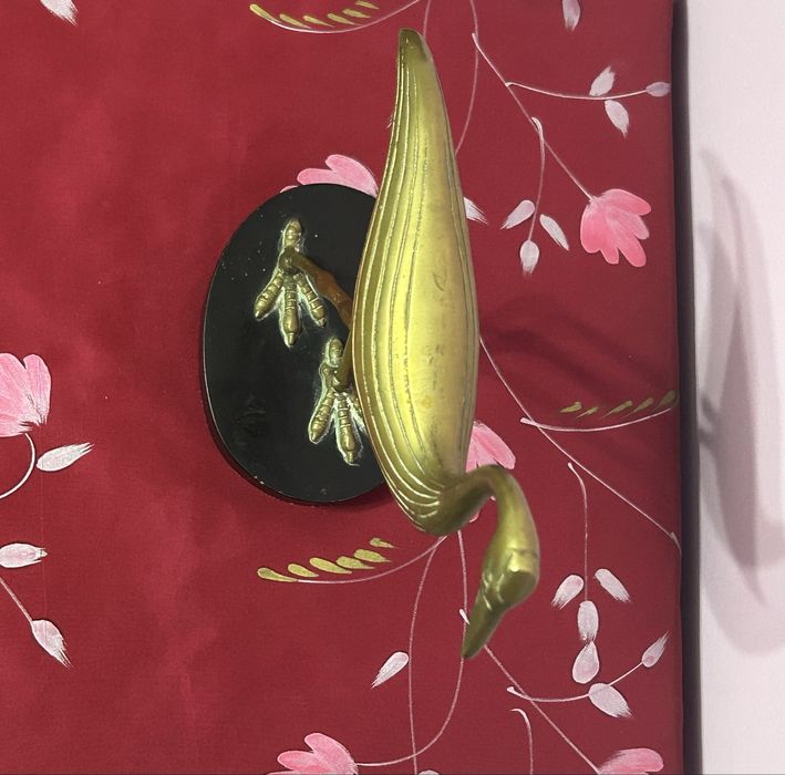 Sculptură Vintage din Bronz – Pasăre Stilizată