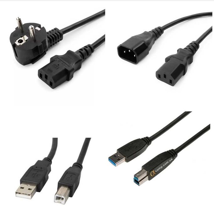 Кабель питания ПК, USB 2/3 Printer, USB LAN, DAC, SFP, HDMI DVI VGA